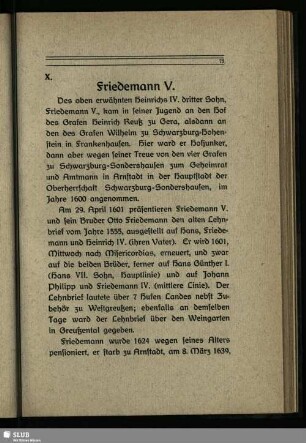 X. Friedemann V.