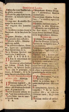 17-28, Dominica ad Laudes.-Dominica ad Primam.