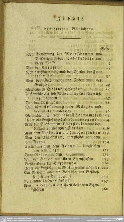Inhalt des dritten Bändchens
