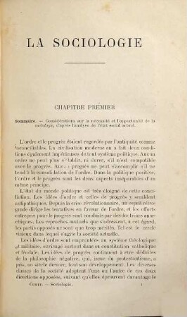 La sociologie