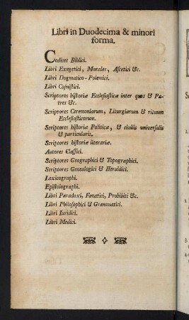 4v, Libri in Duodecima & minori forma