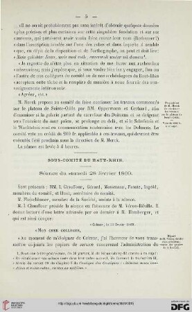 Sous-comité du Haut-Rhin: séance du samedi du 28 février 1869
