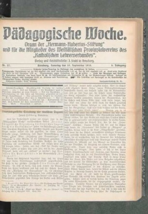 Staatsbürgerliche Erziehung der deutschen Jugend