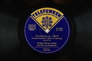 Ouverture, 1812 : Ouverture solennele; zweiter Teil / (Peter I. Tschaikowsky)