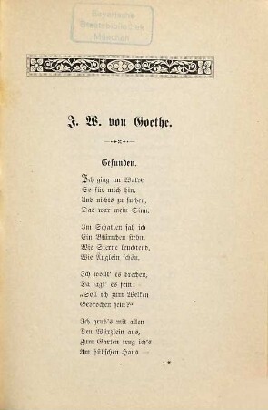 Blüten und Perlen deutscher Dichtung : Für Frauen ausgew. v. Frauenhand. Neue Miniaturausg. m. 10 Illustr.