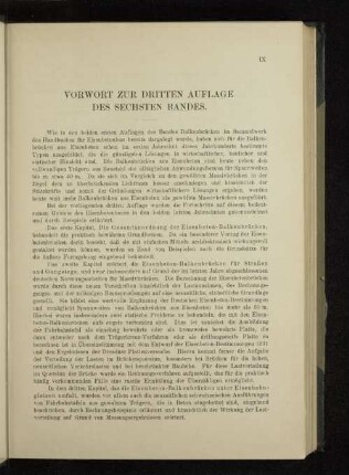 Vorwort zur dritten Auflage des sechsten Bandes.