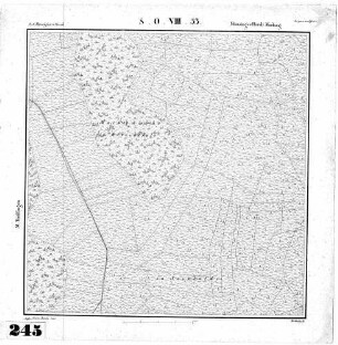 Kartenblatt SO VIII 33 Stand 1821