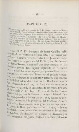 Capítulo IX. Eleccion de provincial en la persona del P. Fr. Juan de Ormaza. - ...