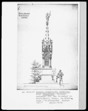 Kriegermonument für den Friedhof zu Burtscheit