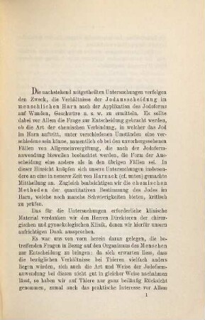 Ueber die Form der Ausscheidung des Jodes im menschlichen Harn nach äusserlicher Anwendung des Jodoforms : Inaug.-Diss.