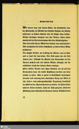 Sieben sind eins