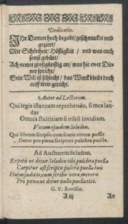 Autor ad Lectorem.