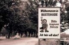 Buxtehude: Schild, Willkommen in Buxtehude