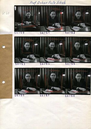 Portraitserie Oskar Fritz Schuh