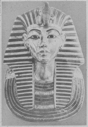 Kairo, Nat. Mus., Maske aus dem Sarg Tutenchamuns
