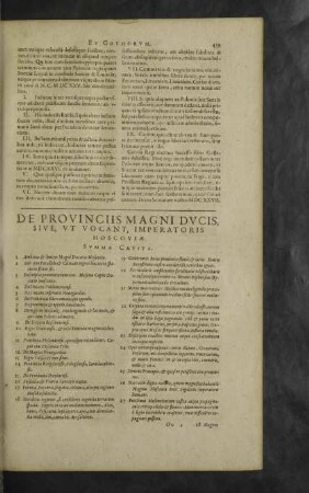 De Provinciis Magni Ducis