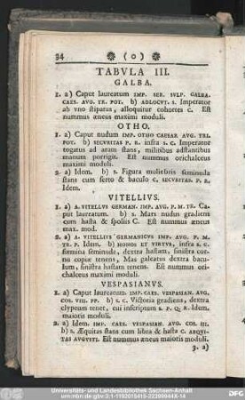 Tabula III.