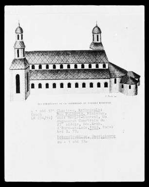 Chartres, Kathedrale, Fulberts-Bau, Rekonstruktion