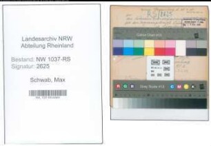 Entnazifizierung Max Schwab , geb. 03.06.1882 (Konrektor)