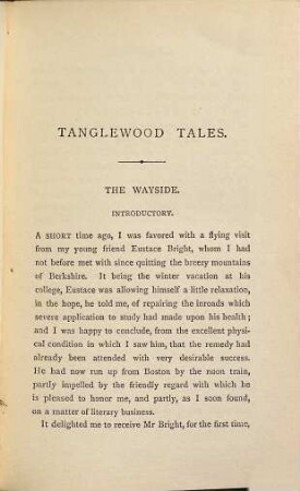 Tales, [4]. Tanglewood tales