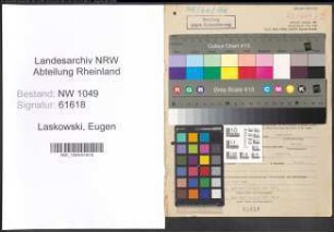 Entnazifizierung Eugen Laskowski , geb. 18.12.1896 (Angestellter)