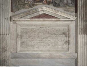 Inschrift Clemens XII.
