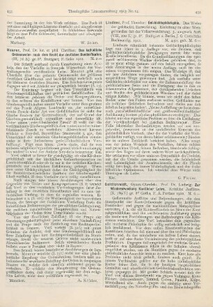 434 [Rezension] Lindner, Theodor, Geschichtsphilosophie. Das Wesen der geschichtlichen Entwicklung. 3., umgearb. Aufl
