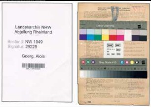 Entnazifizierung Alois Goerg , geb. 15.04.1890 (Feuerwehrmann)