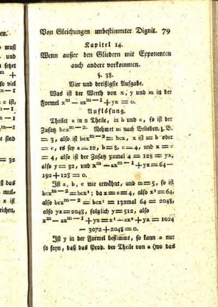 Kapitel 14. Wenn außer den Gliedern mit Exponenten auch andere vorkommen.
