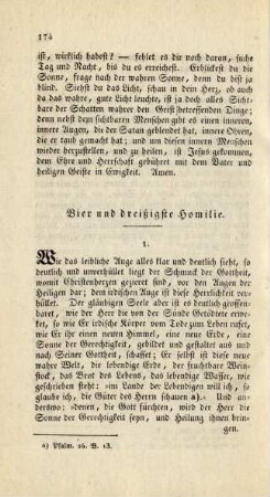 Vier und dreißigste Homilie