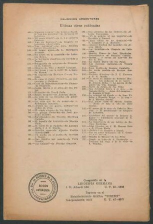 Colección Argentores - Últimas obras publicadas