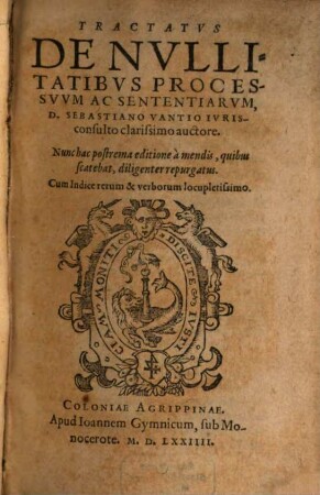 Tractatus de nullitatibus processuum ac sententiarum