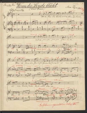 Wenn die Linde blüht; V, pf; RWV 76,4; op. 76,4