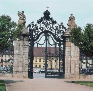 Würzburger Residenz. Blick zum Tor am Eingangsbereich