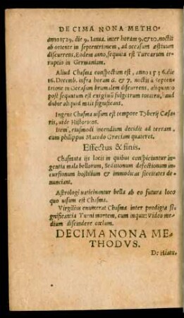Decima Nona Methodus. De Hiatu.