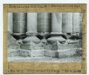 Paulinzella, Kloster Paulinzella : Westportal, Basen
