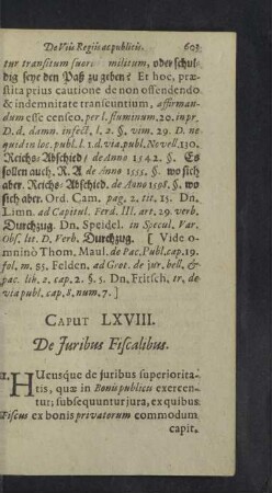 Caput LXVIII. - LXXII.