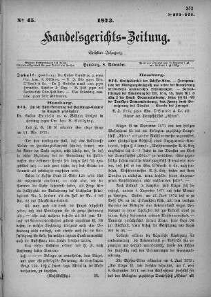 No. 45. 8. November 1873