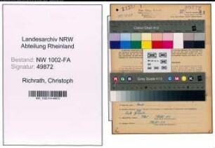 Entnazifizierung Christoph Richrath, geb. 03.03.1893 (Kaufmann)