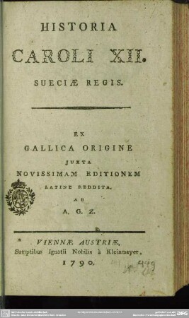 Historia Caroli XII. Sueciae Regis