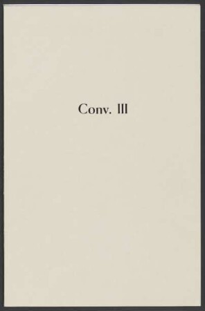 Convolut III