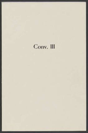 Convolut III