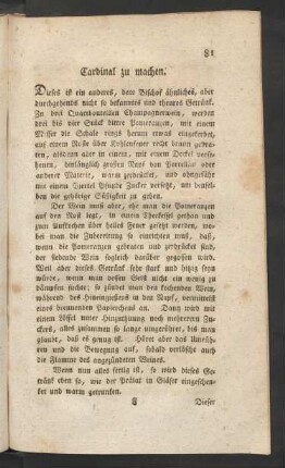 Cardinal zu machen.
