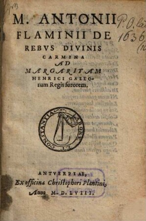 De rebus divinis Carmina