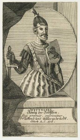 Bildnis des Wittgisel, König der Sachsen