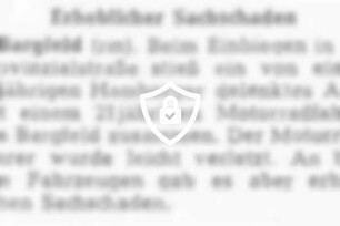 Erheblicher Sachschaden