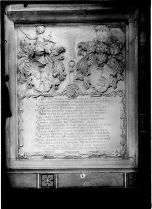 Heidelberg Peterskirche Grabstein Bartholdus Redlich (gestorben 1622)