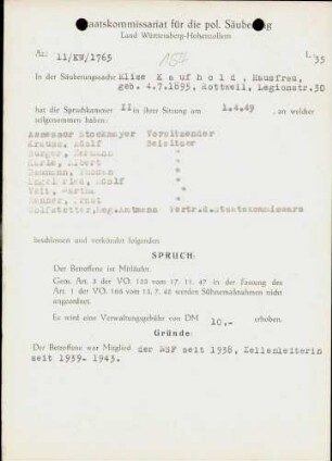 Kaufhold, Elise