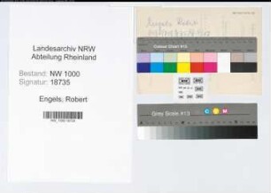 Entnazifizierung Robert Engels, geb. 26.02.1914 ()
