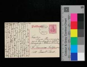 Postkarte an Anna Kannengiesser